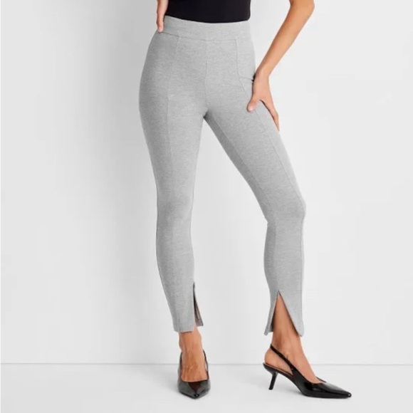 A New Day High Waisted Ponte Leggings Gray Women's Medium NWT - Picture 6 of 8